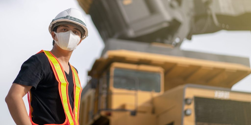 man at working site, in a safety culture